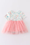 Easter sequin tulle girl bubble