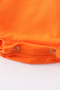 Orange florida french knot ruffle girl bubble