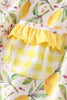 Yellow lemon ruffle dress