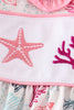 Pink Shell Embroidered Dress
