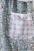 Floral puppy embroidery ruffle bubble