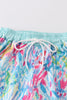 Mint rainbow splash dad swim trunks