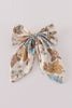 Floral print 1pc hair bow