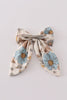 Floral print 1pc hair bow