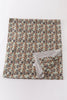 Camouflage antler embroidery blanket (57*63 inch)