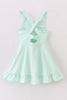 Mint active sporty ruffle tennis dress