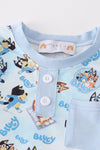 Blue character boy pants set