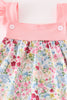 Pink floral print girl set