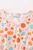 Orange pumpkin print mom dress