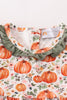 Green pumpkin ruffle girl set