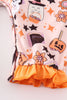 Happy halloween girl romper