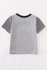 Grey stripe halloween spooky cool boy top