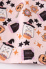 Pink halloween pumpkin twirl dress