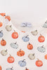 Blue pumpkin baby boy bloomers set