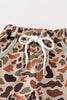 Sage camouflage deer applique pants set