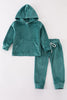 Baby forest velvet boy hoodie set