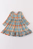 Green plaid mom&me dress