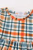 Green plaid mom&me dress