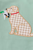 Sage hunting duck puppy applique boy set