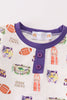 Purple geaux tiger boy pajamas set