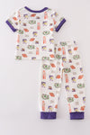 Purple geaux tiger boy pajamas set