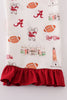 Maroon roll tide football girl set