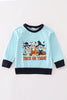 Blue halloween character boy top