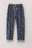 Navy nativity print mom pajamas pants