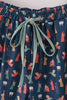 Navy nativity print mom pajamas pants