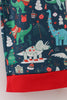 Green dinosaur print dad pajamas pants