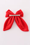 Red velvet girl hair sailor bow