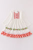 White christmas wreath dress