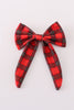 Red plaid girl hair sailor bow