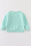 Mint nutcracker embroidery mom&me fleece sweatshirt