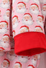 Pink christmas santa claus women pajamas set