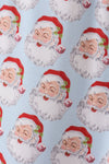 Blue christmas santa claus men pajamas pants