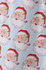 Blue christmas santa claus men pajamas pants