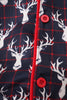 Navy deer print mom gown