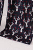 Navy deer print mom pajamas pants