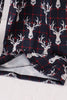 Navy deer print mom pajamas pants