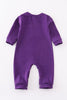 Purple geaux embroidery boy romper