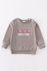 Grey roll tide embroidery boy top