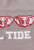 Grey roll tide embroidery boy top