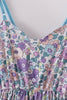 Purple floral women dress