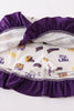 Yellow tiger applique LSU girl set