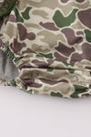 Camouflage print ruffle bubble