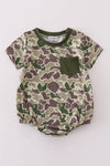 Camouflage print boy bubble