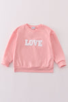 Valentine's day love french knot mom&me top