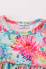 Tropical Bloom print girl bloomer set