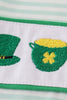 Green lucky clover embroidery boy jonjon